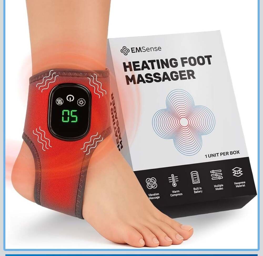 EMSense Heating Foot Massager With Vibration And Heat